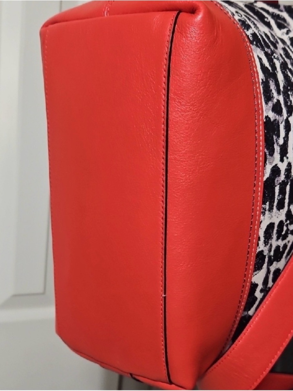 COACH Legacy Ocelot Black/White/Red Cheetah Hobo Shoulder Bag w/ Tassels (NWT) - Picture 9 of 11